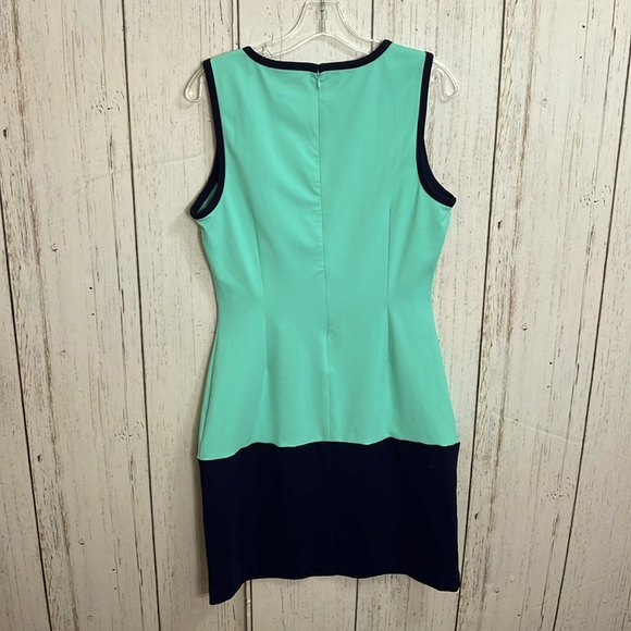 Cynthia Rowley Color Block Sheath Cut Dress Size Large - Picture 5 of 6